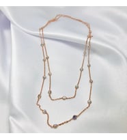 Rose Zincir Model Gümüş Kolye (1 metre)