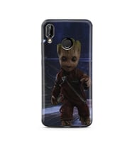 Baby Groot Tasarım Süper Şeffaf Silikon Telefon Kılıfı Huawei P20 Lite 