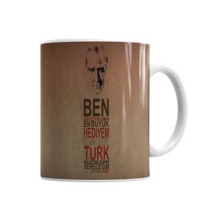 Atatürk  Kupa Bardak Porselen