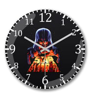 Darth Vader in Control Duvar Saati Bombeli Gercek Cam