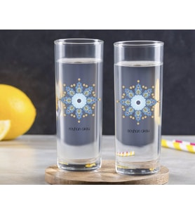 BK Gift Kişiye Özel Renkli Baskılı İsimli İkili Vodka Bardağı-105 (Beyaz)
