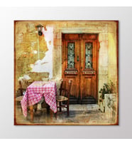 Arty Tablo Sokaktaki Masa Tablo (Karışık)