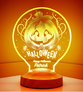 Halloween Cadılar Bayramı Hediyesi Kişiye Özel Led Lamba
