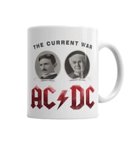 AC DC Tesla Ve Edison Kupa Bardak Porselen
