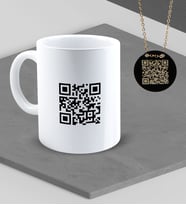 BK Gift Kişiye Özel Videolu QR Kod Kolye Kupa Set