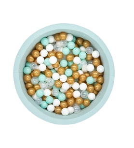 Wellgro Bubble Pop Mint Top Havuzu-Mint/Beyaz/Şeffaf/Gold (Mint Yeşili)