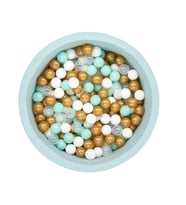 Wellgro Bubble Pop Mint Top Havuzu-Mint/Beyaz/Şeffaf/Gold (Mint Yeşili)