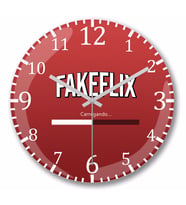 Fakeflix Duvar Saati Bombeli Gercek Cam