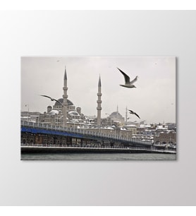 Arty Tablo Galata Köprüsü Tablo (Karışık)