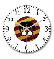 Harry Potter Duvar Saati Bombeli Gercek Cam