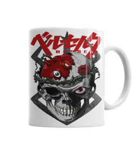 Berserk Skull Kupa Bardak Porselen
