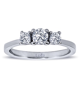 Lova 0,50 Karat Pırlanta Tria Yüzük - 1030132