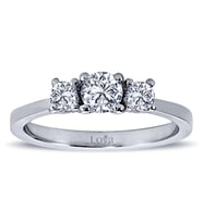 Lova 0,50 Karat Pırlanta Tria Yüzük - 1030132