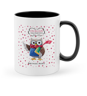 BK Gift Kişiye Özel Tarih Öğretmeni Siyah Kupa Bardak  3