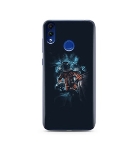 Uzay Boşluğu Tasarım Süper Şeffaf Silikon Telefon Kılıfı Huawei Honor 8C 