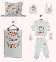 Pia Baby Gl 1946-06 İsme Özel Yastık Battaniye Zıbın Set