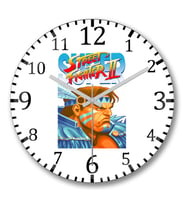 Street Fighter Thunder Hawk Duvar Saati Bombeli Gercek Cam