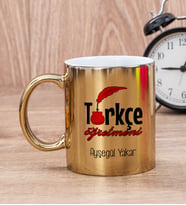 Türkçe Öğretmeni Gold Kupa Bardak