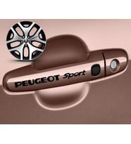Peugeot Sport Kapı Kolu Sport Sticker Yapıştırma 8 Adet