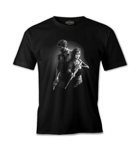 The Last of Us - Remastered Siyah Erkek Tshirt