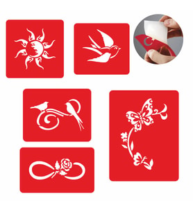 Bahar Sarhoşluğu Şablon Seti Tattoo SPREYSİZ