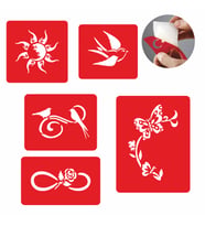 Bahar Sarhoşluğu Şablon Seti Tattoo SPREYSİZ