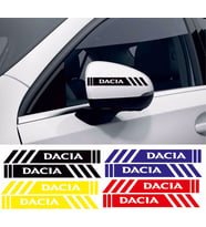 Dacia Duster ayna sticker etiket şerit - spor tuning görünüm 1pakette 4 renk