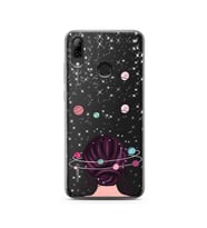 Space Girl Tasarım Süper Şeffaf Silikon Telefon Kılıfı Huawei PSmart 2019