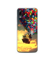 Yukarı Bak Balon Tasarımlı Süper Şeffaf Silikon Telefon Kılıfı Huawei P Smart (2