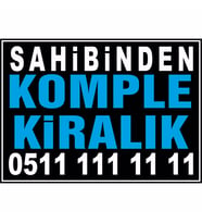 Sahibinden Komple Kiralık (Siyah Mavi Renk)