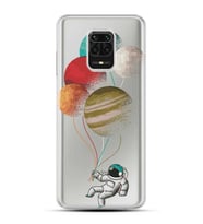 Kılıfland Xiaomi Redmi Note 9 Pro Kılıf Silikon Resimli Kapak Astronaut Baloons Stok 256