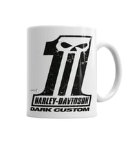 Harley Davidson Dark Custom Kupa Bardak Porselen