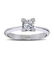 Lova E Renk 0,30 Karat Pırlanta Tektaş Yüzük - 1020095