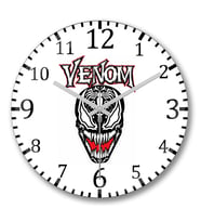 Venom Duvar Saati Bombeli Gercek Cam