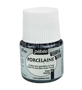 Pebeo Porcelaine 150 Fırınlanabilir Porselen Boyası 47 Pewter