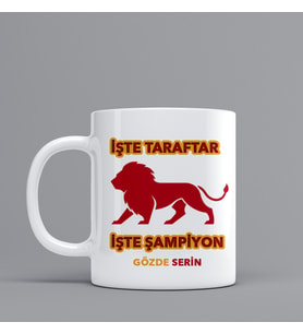 Galatasaray Temalı Hediye Kupa Bardak Kişiye Özel Hediye W51