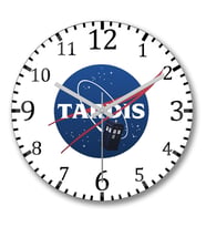 Doctor Who Nasa Tardıs Duvar Saati Bombeli Gercek Cam