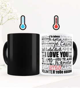 BK Gift Kişiye Özel Sevgili Temalı Sihirli Kupa Bardak - 78