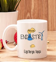 Endüstri Mühendisine Hediye Beyaz Kupa Bardak