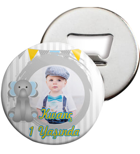 Filli Bayraklı Konsept Açacaklı Magnet Kişiye Özel