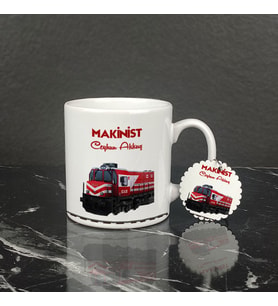 Makinist Kupa Bardak ve Anahtarlık Set
