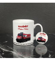 Makinist Kupa Bardak ve Anahtarlık Set