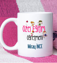 Özel Eğitim Öğretmeni Tasarımlı Kişiye Özel Özel Eğitim Öğretmeni Kupa Bardak