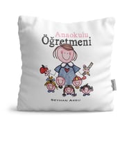 BK Gift Kişiye Özel Anaokulu Öğretmeni  Yastık  2