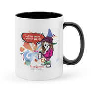 BK Gift Kişiye Özel Resim Öğretmeni Siyah Kupa Bardak  2