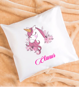 Unicorn Tasarımlı Hediye Unicorn Yastık