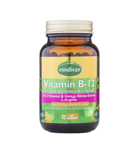 Vitamin B12 &Ginko Bloba Ekstresi & L Arginin 60 Kapsül 500mg (2 Adet)