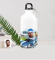 BK Gift Kişiye Özel Bay Rallici Karikatürlü Metal Suluk 500 Ml 1
