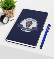 BK Gift Kişiye Özel Komiser Temalı Lacivert Defter Kalem Seti - 1