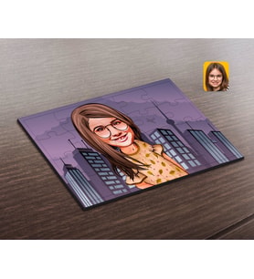 BK Gift Kişiye Özel Kız Çocuk Karikatürlü Ahşap Puzzle-8